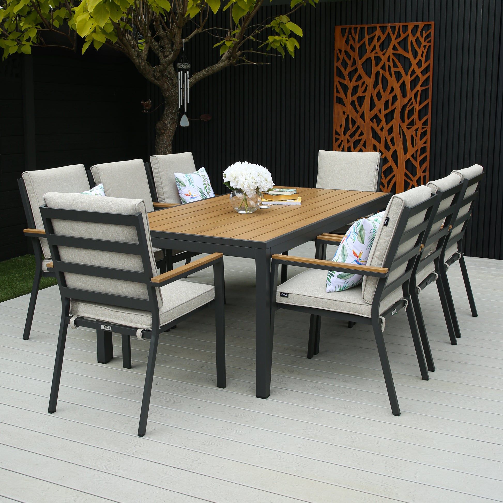 ENJOi Lisbon 8 Seat Dining Set
