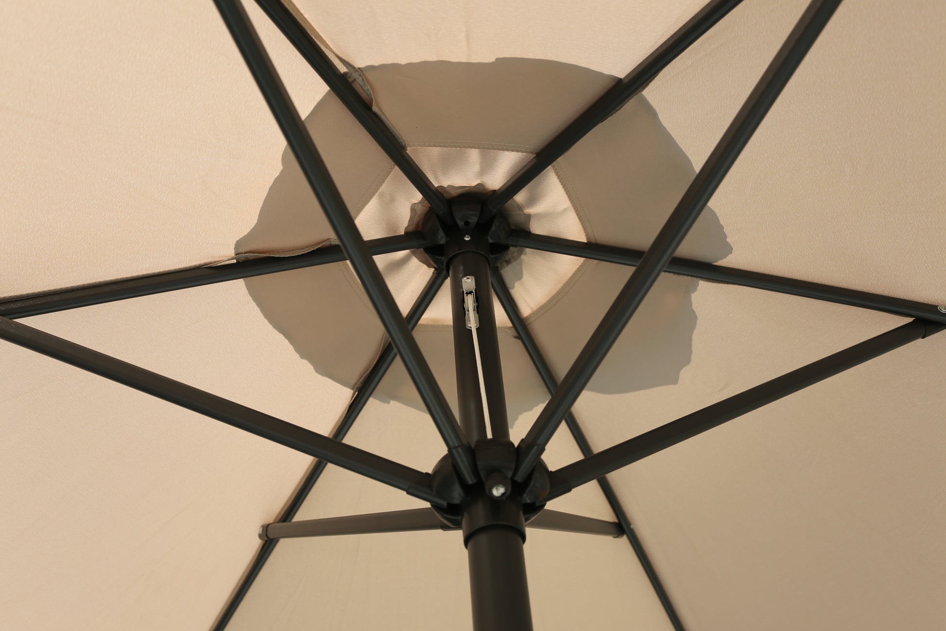 ENJOi Royal Round Aluminium 2.7m Taupe Parasol