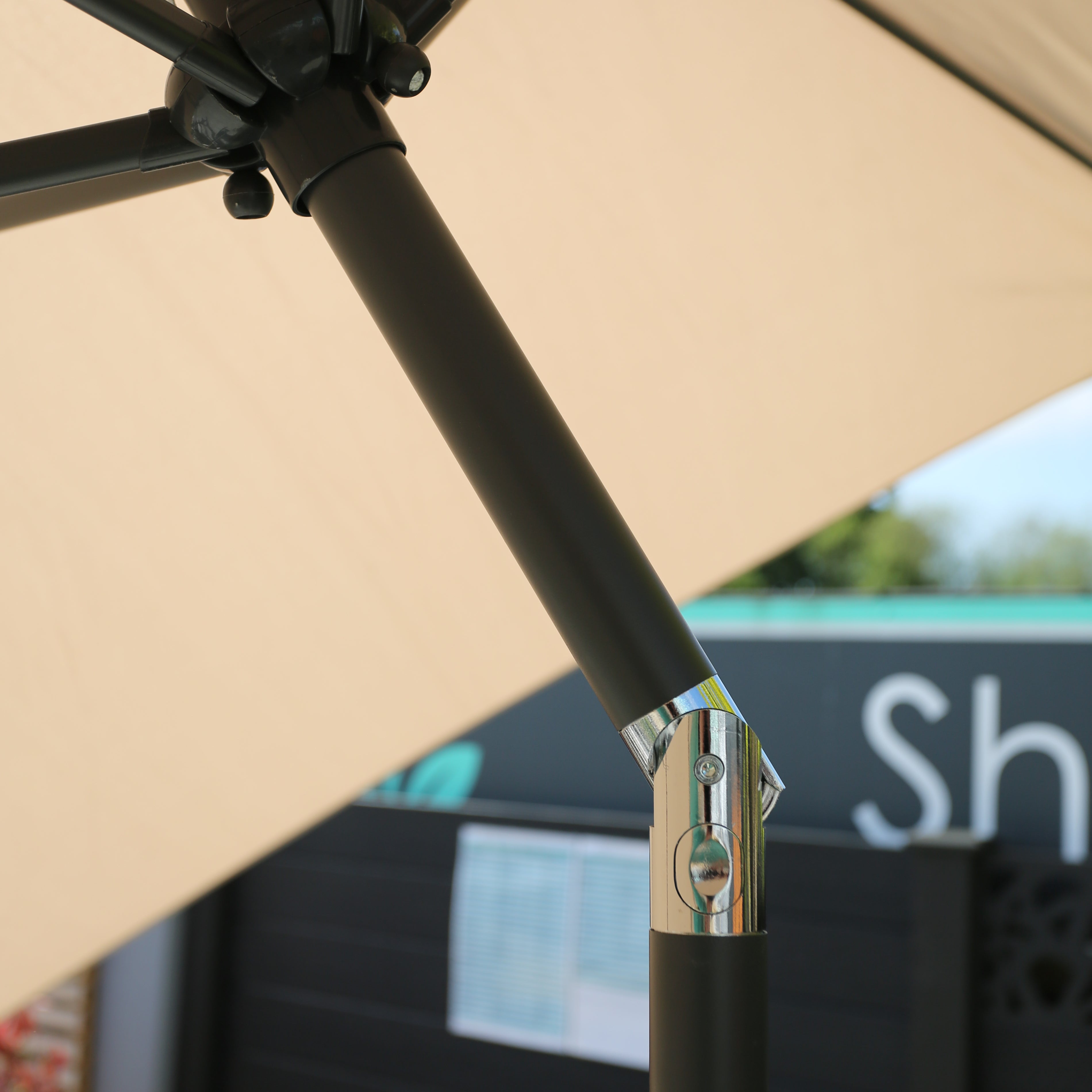 ENJOi Royal Rectangle Aluminium 2m x 3m Taupe Parasol