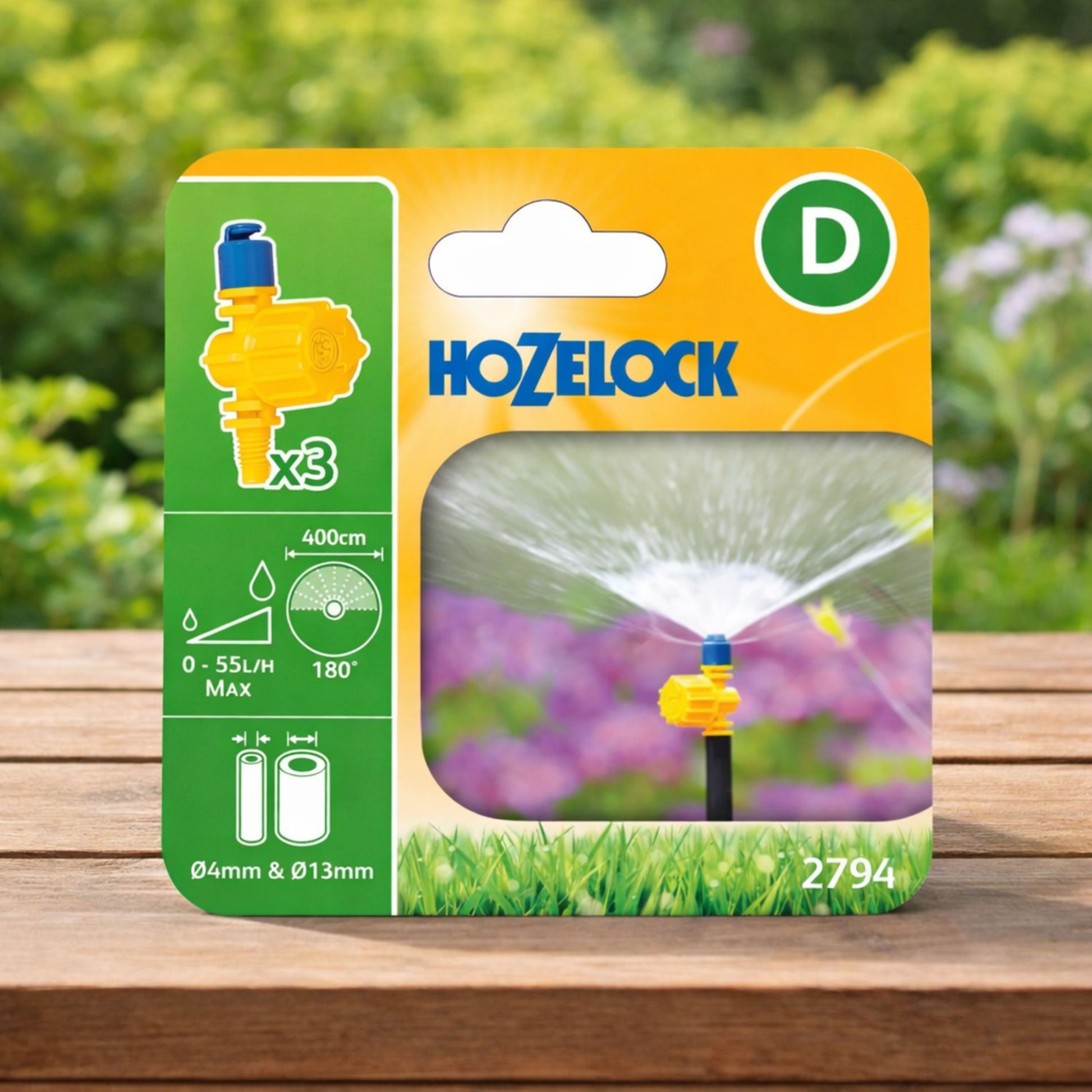 Hozelock 180° Vari-Jet Adjustable Sprinkler