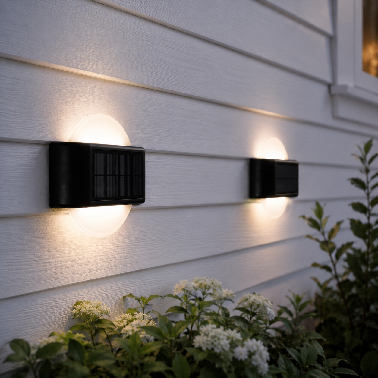 Burton Solar Wall Light Set of 2