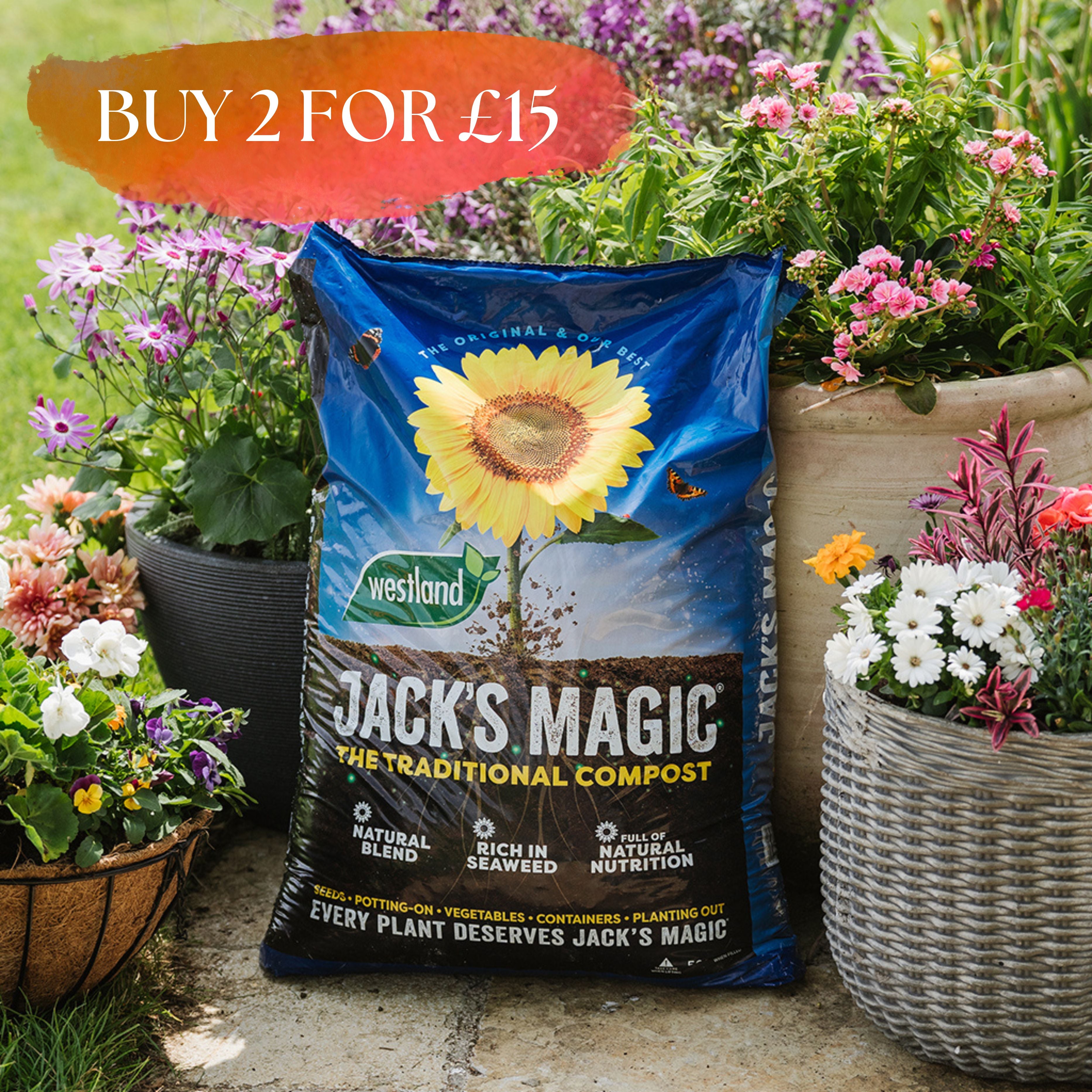 Jack's Magic 90% Peat All Purpose Compost 50L