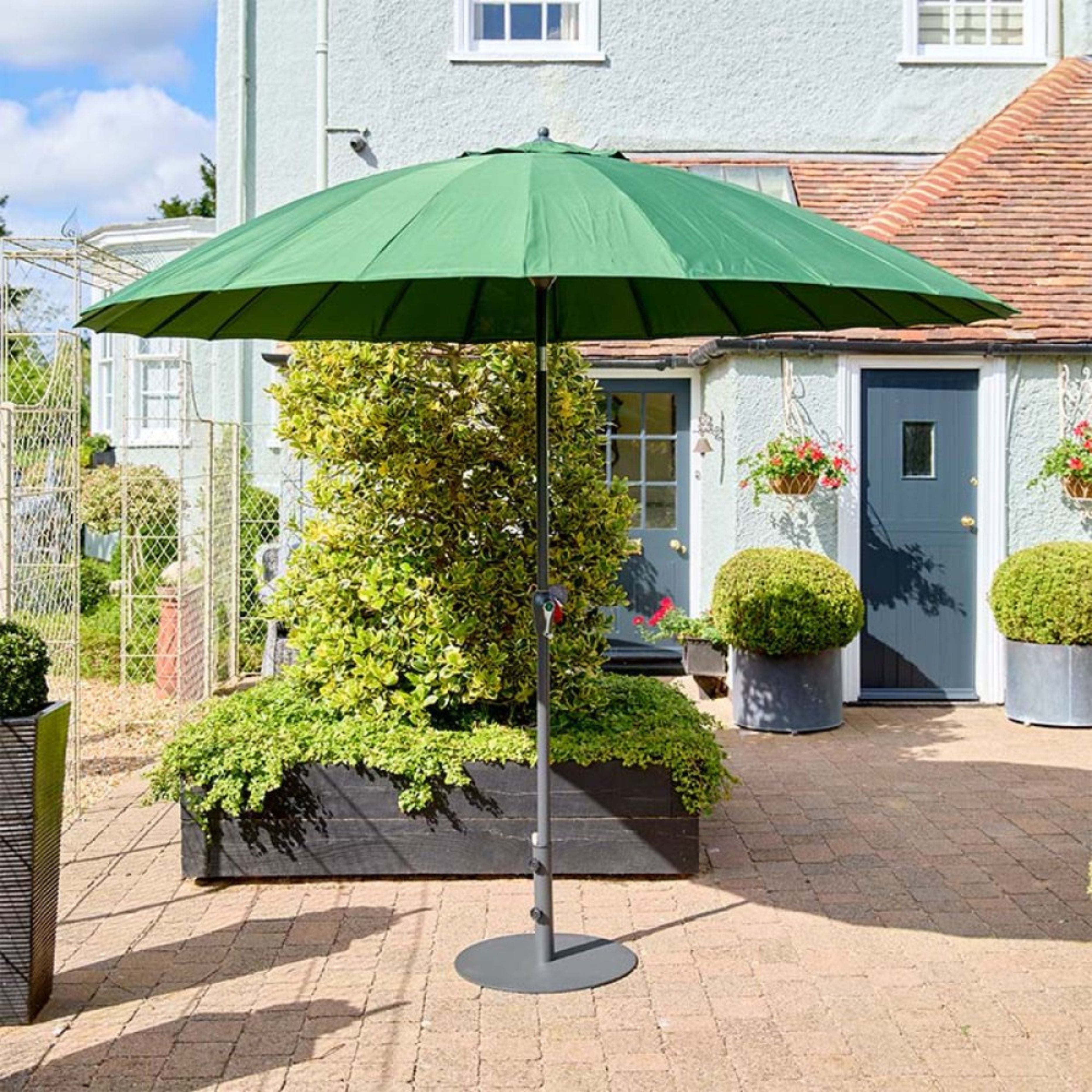 cantilever patio umbrella uk PURPLE LEAF Gray Pole Outdoor Umbrella with UV Protection Enjoy maximum shade with our new 360 Cantilever Offset Umbrella Chichester Sand 3x3m Cantilever Parasol