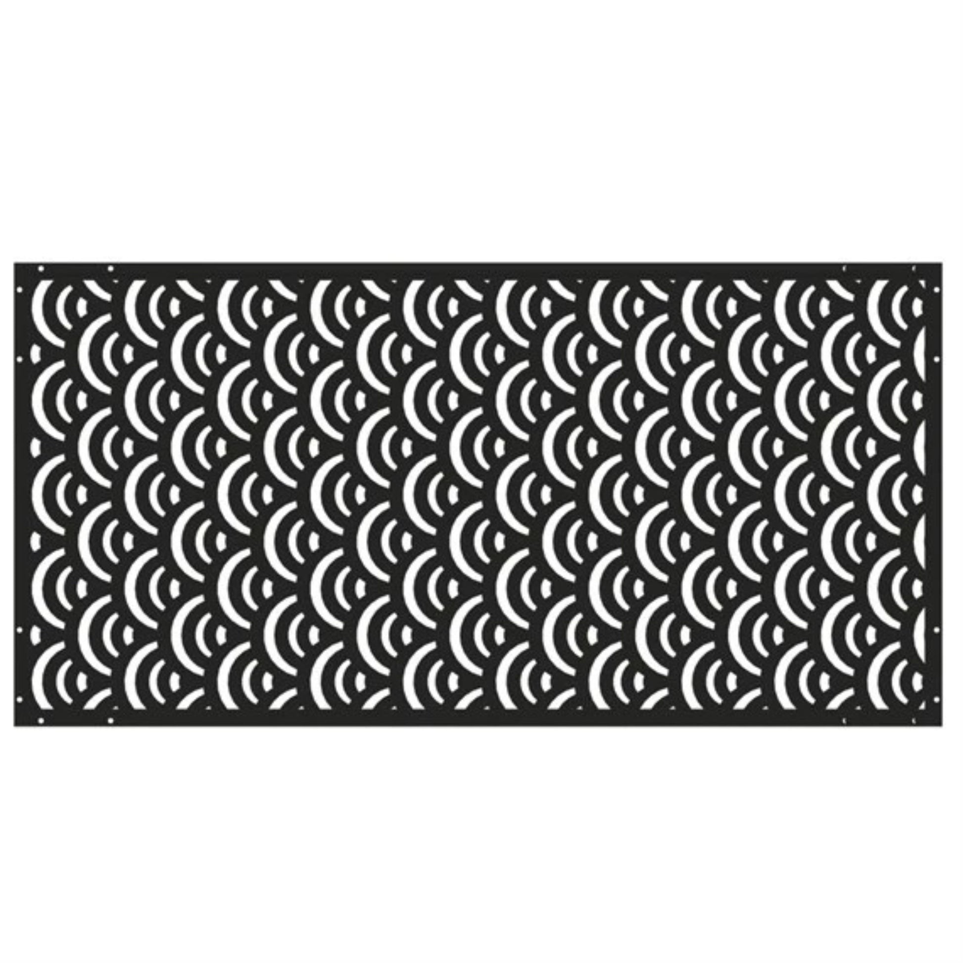 Modern Wave Garden Screen