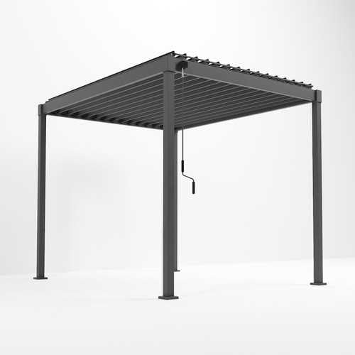 ENJOi Aura Pergola 3m x 4m Square Grey