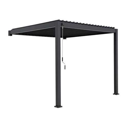 ENJOi Leo Aluminium Wall Mounted Pergola 3m Square