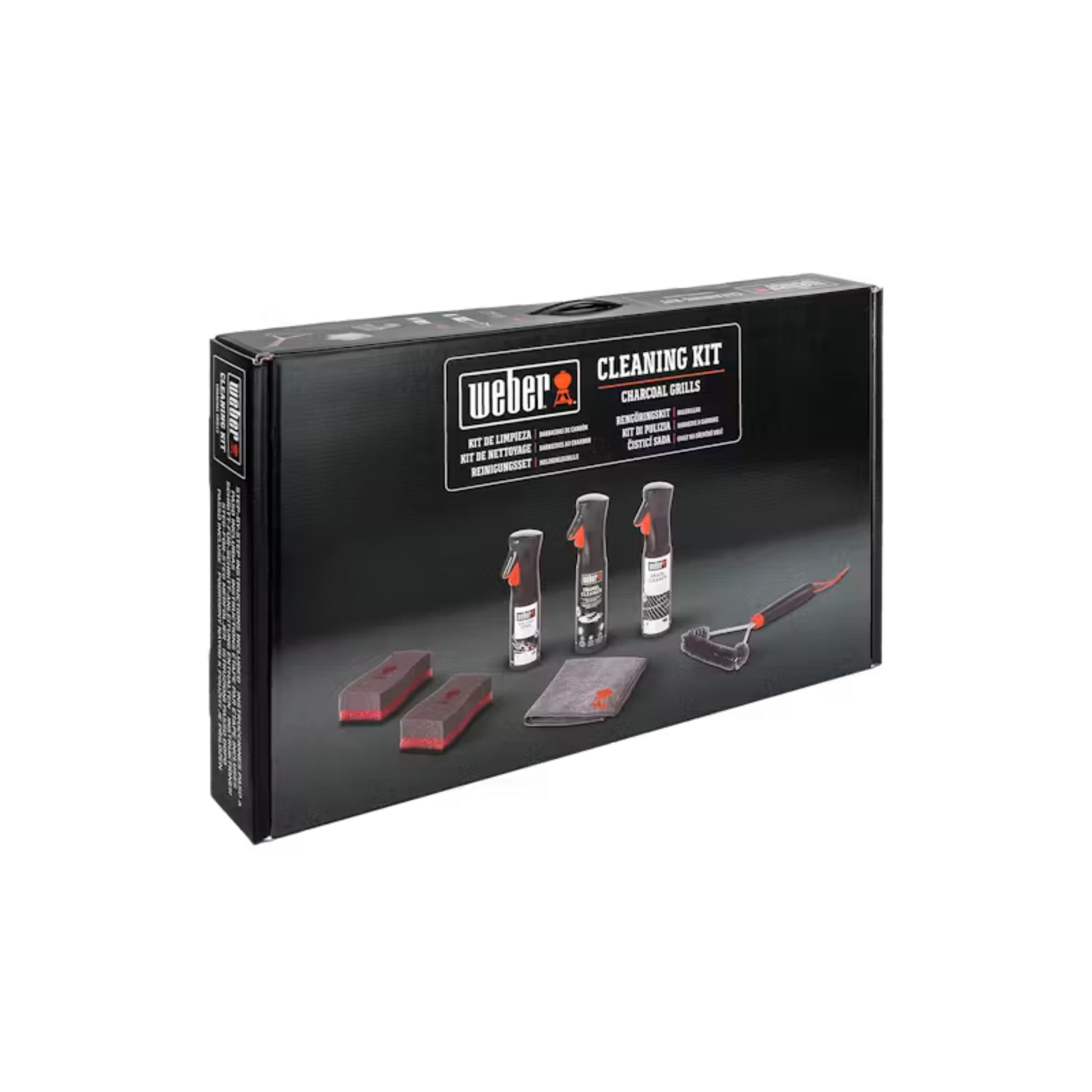 Weber cleaning kit packaging with tools 