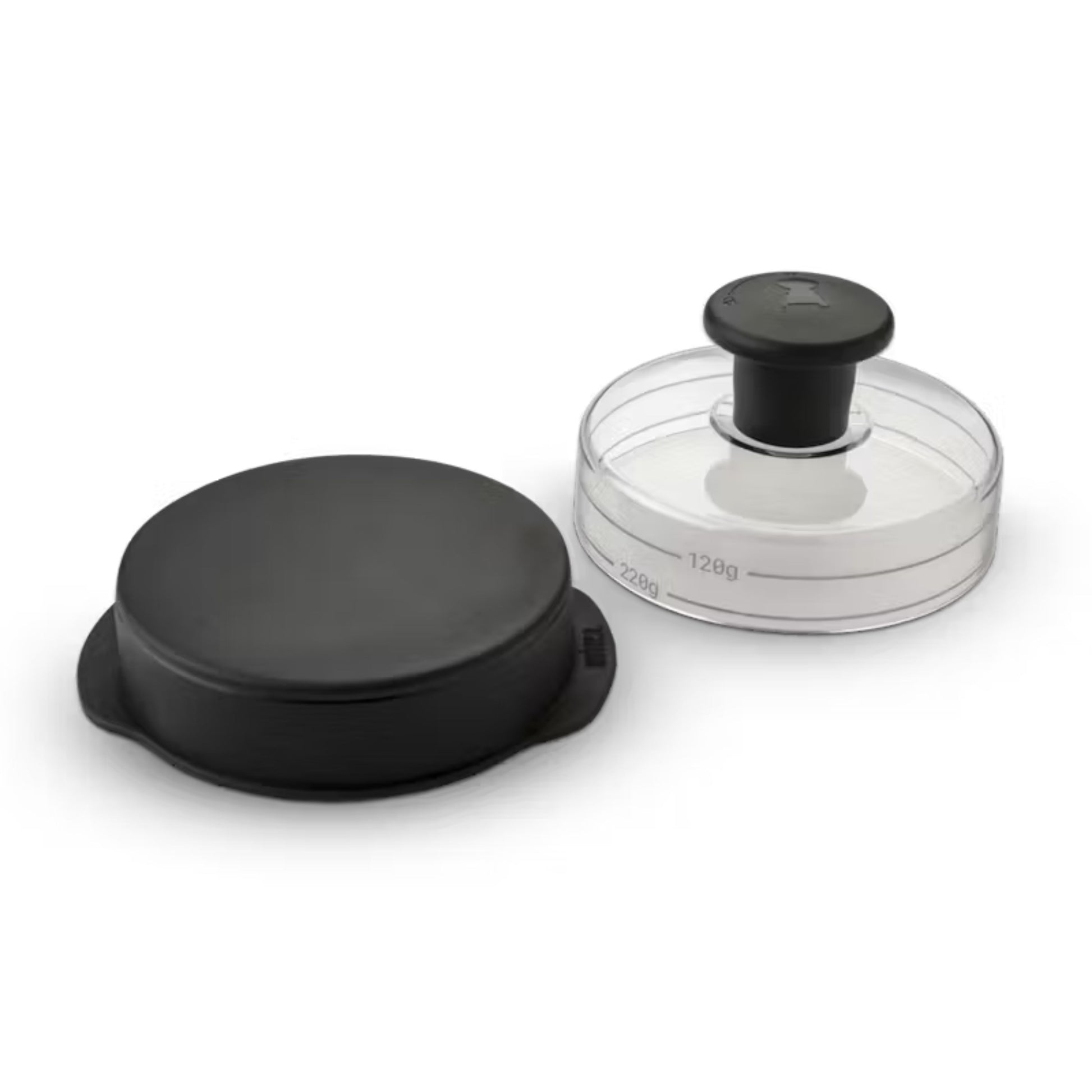 Black and clear Burger Press