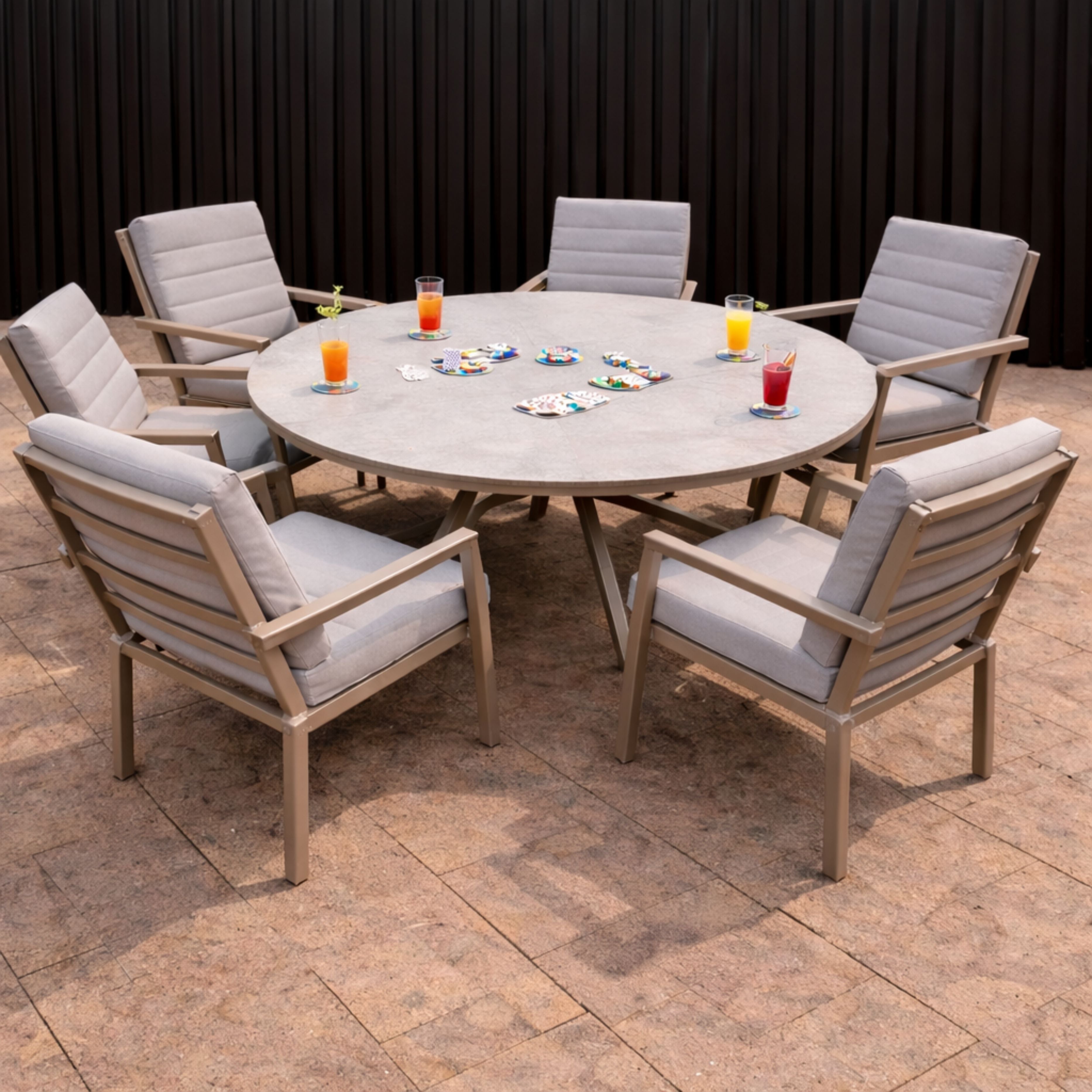 ENJOi Havanna 6 Seat  Natural Dining Set