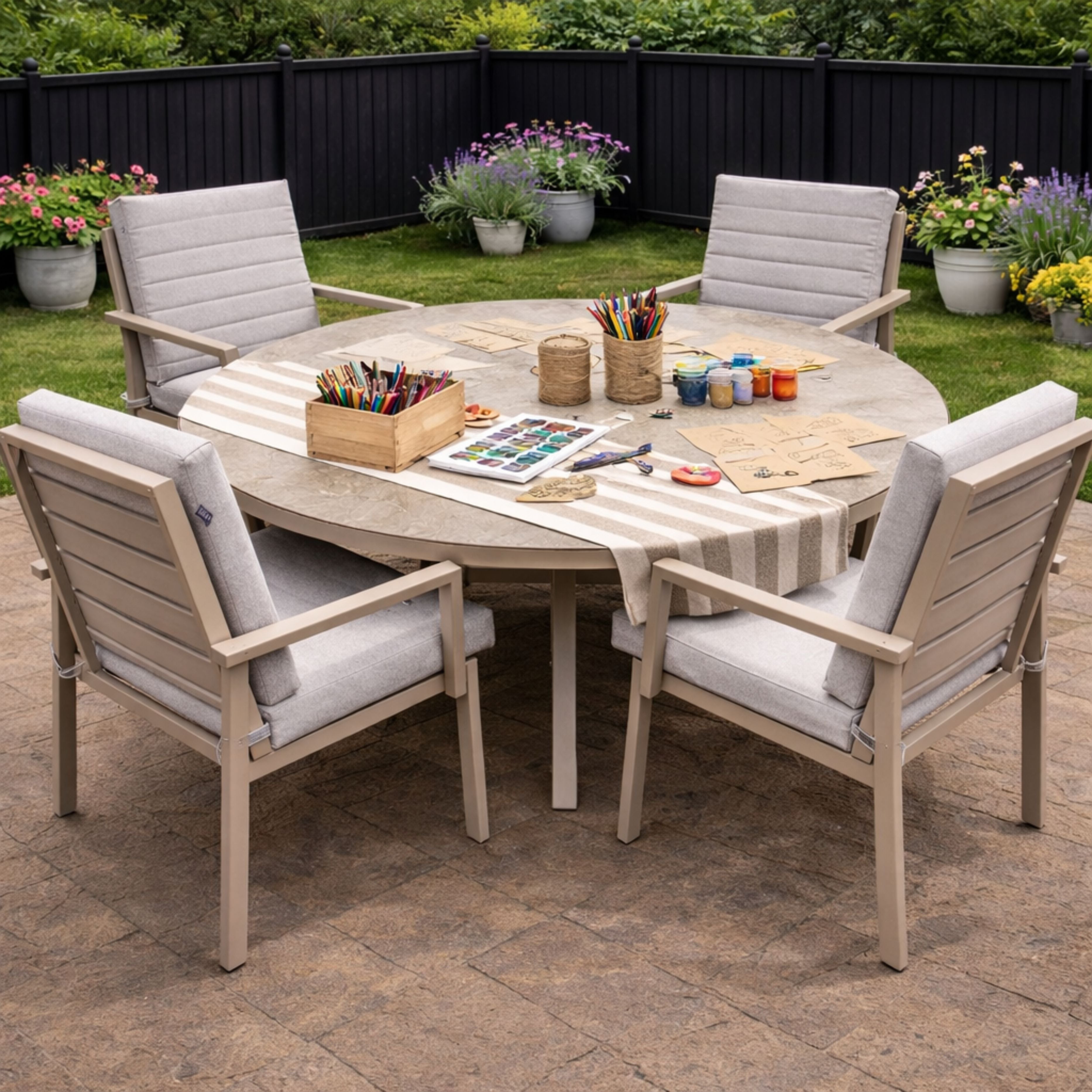 ENJOi Havanna Natural 4 Seat Set