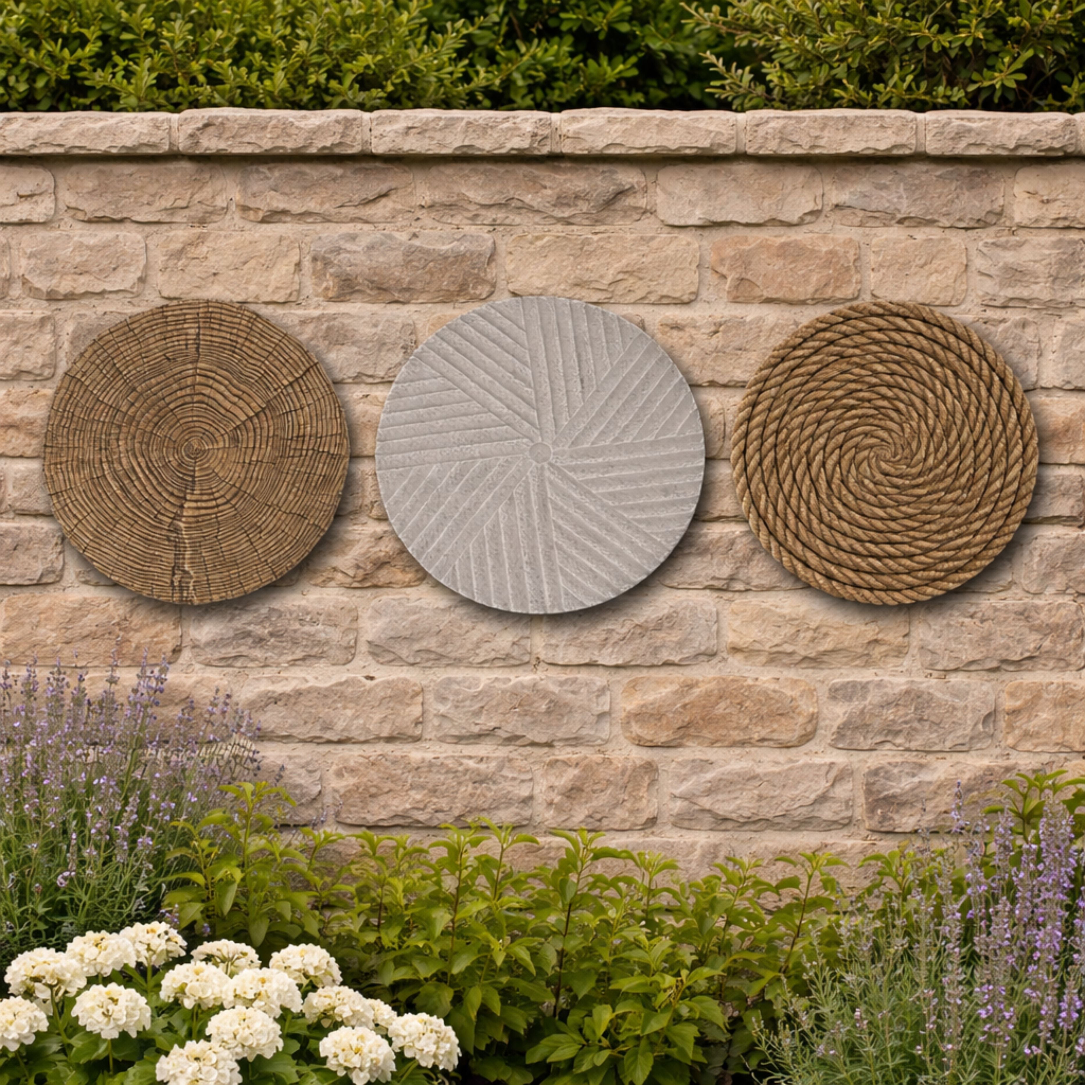 Altico Rope, Millstone & Woodland Stepping Stone / Wall Plaque Collection