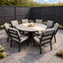 ENJOi Havanna 8 Seat Dining Set Grey