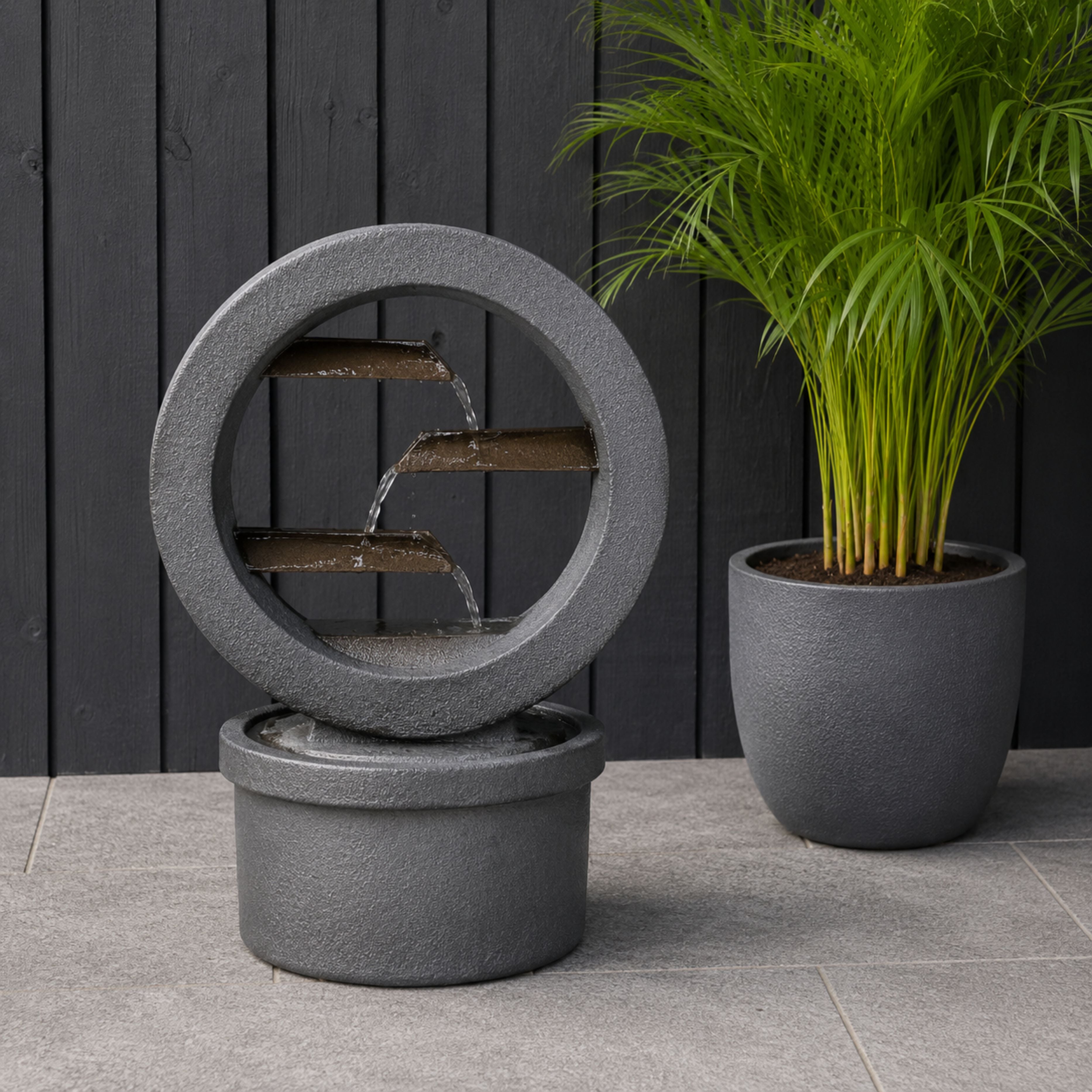 Smart Solar Omega Cascade Water Feature