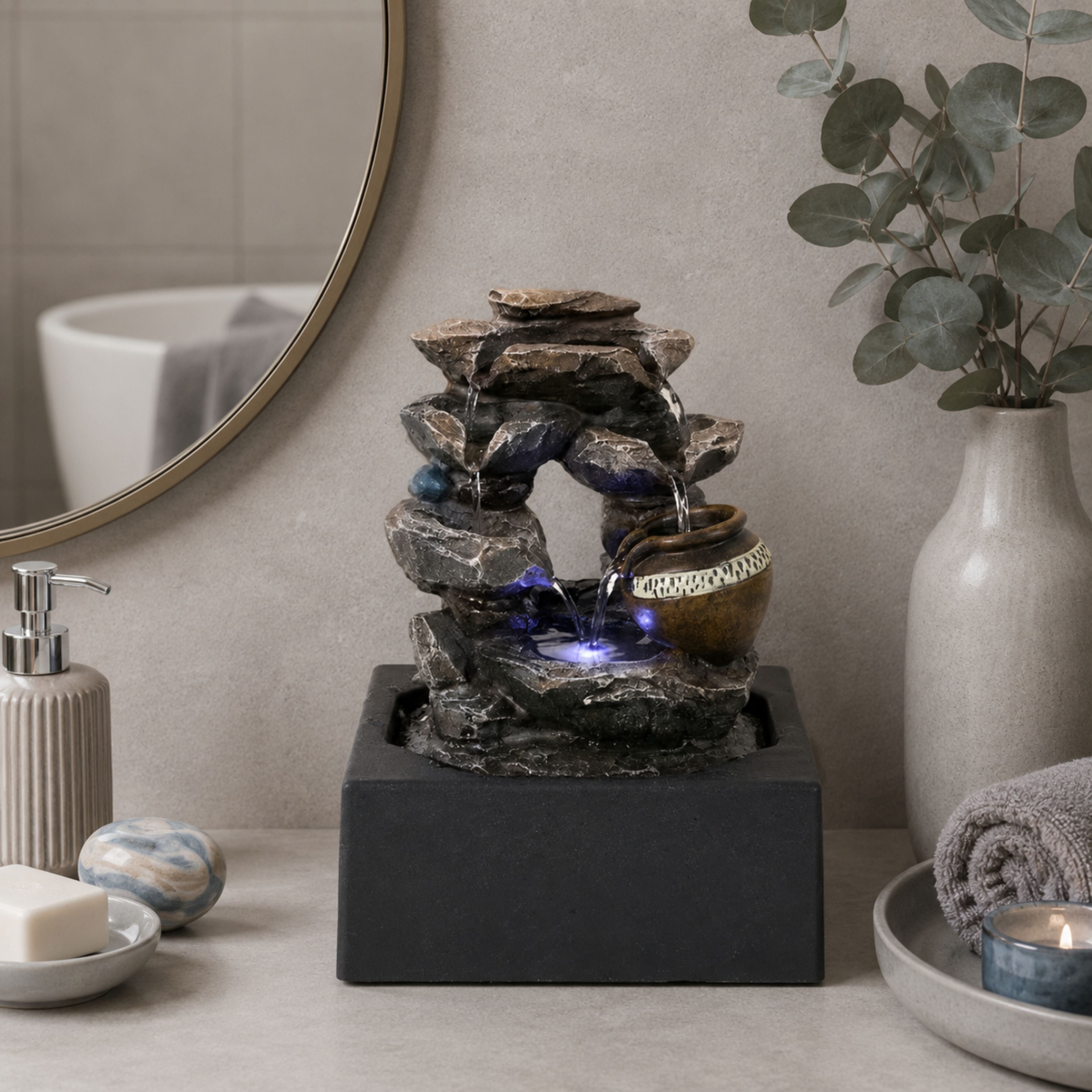 Altico Bronzite Indoor Fountain