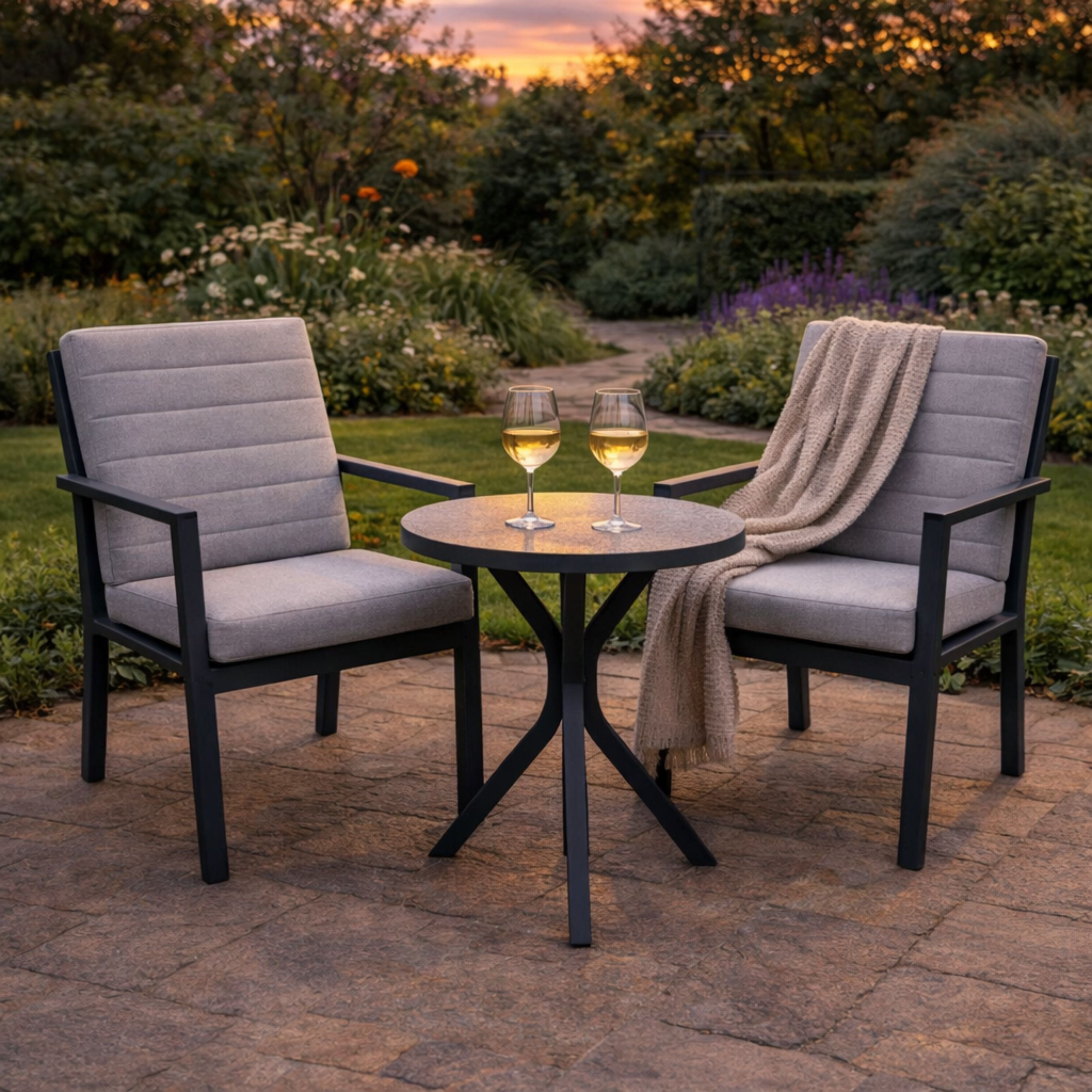ENJOi Havanna Grey Bistro Set