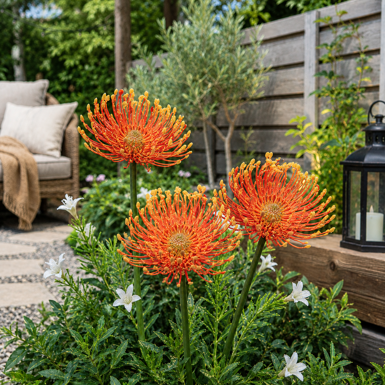 Florin Solar Flower Light – Orange