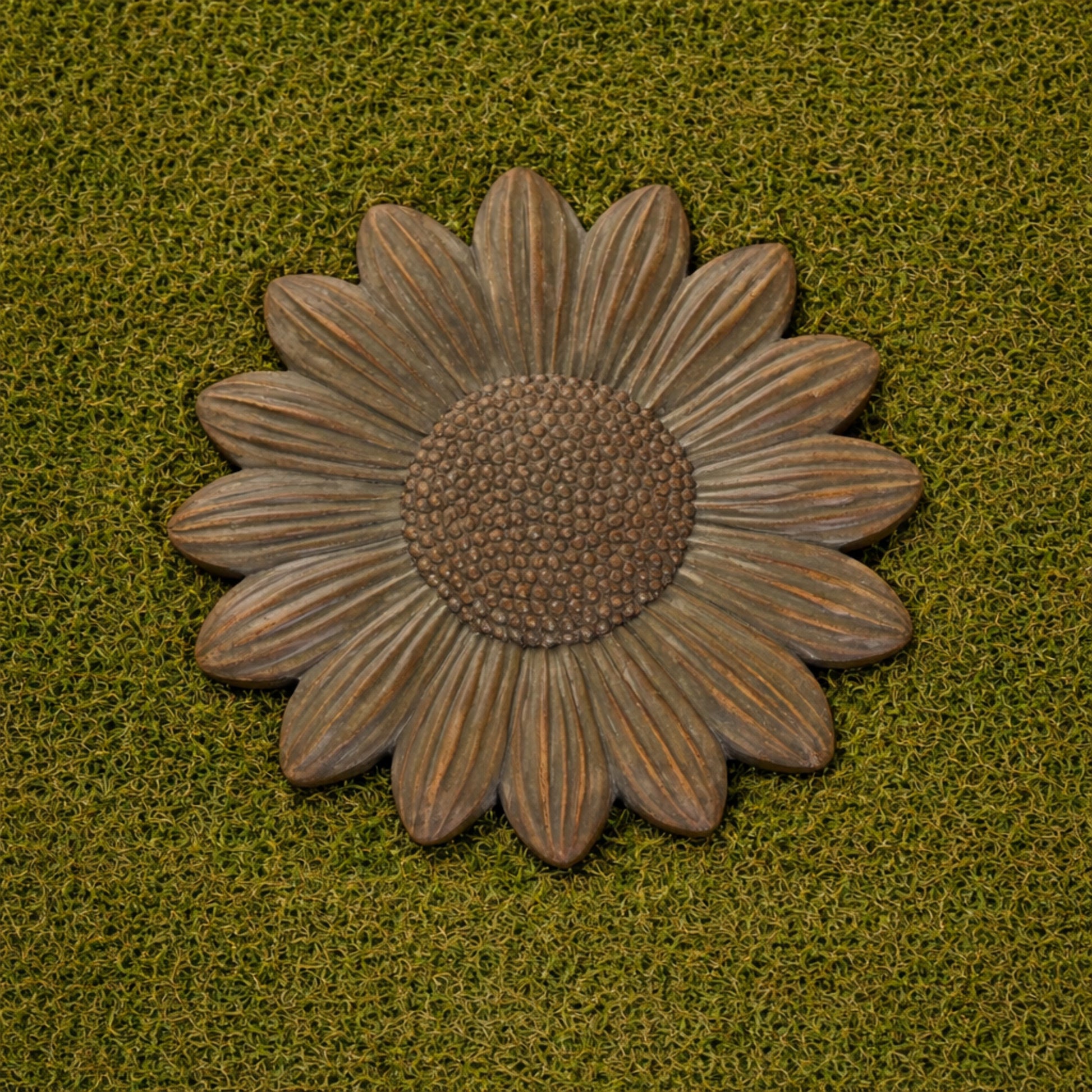 Altico Sunflower, Fossil & Maple Leaf Stepping Stone / Wall Plaque Collection