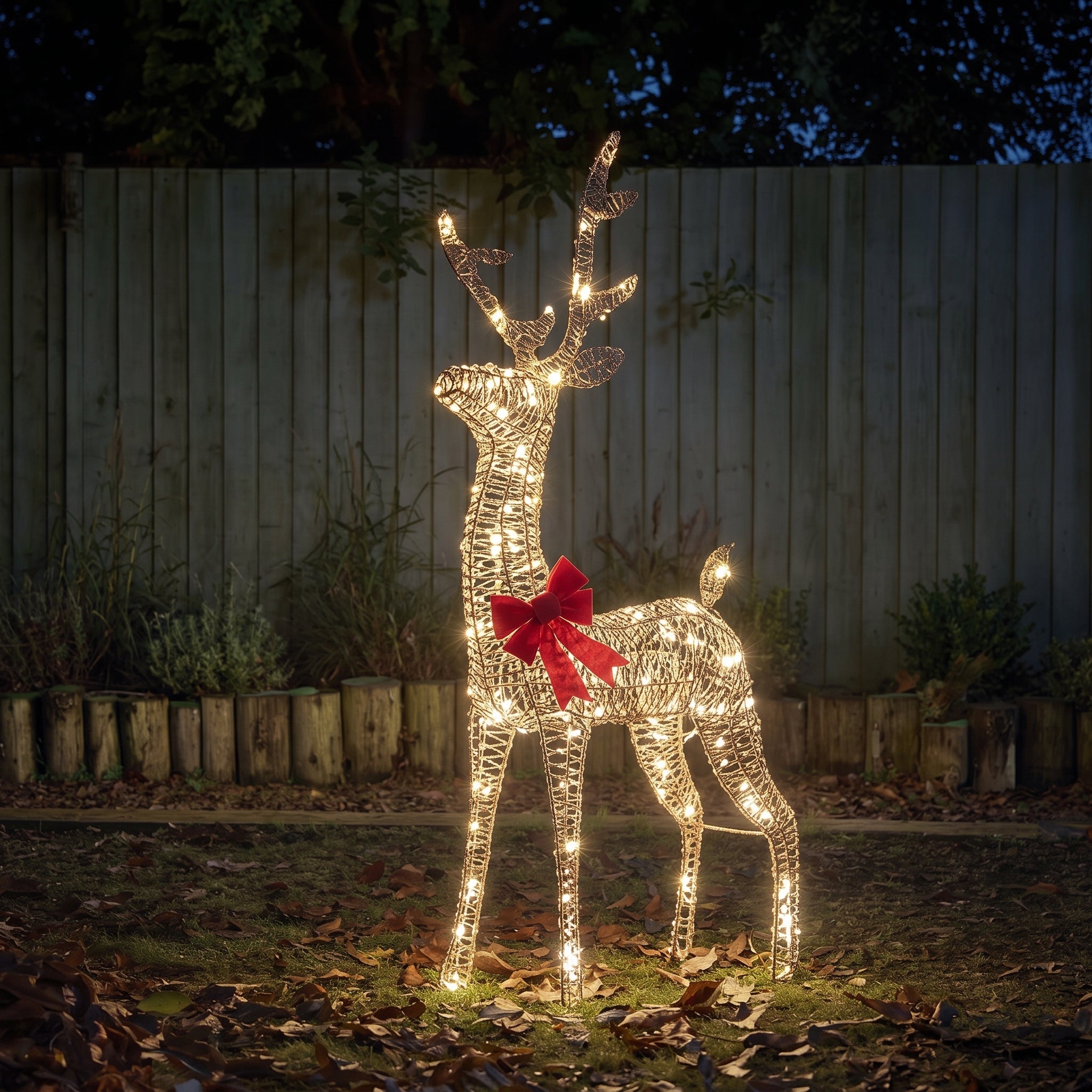 Three Kings GlitterTwist Gold Reindeer 80cm