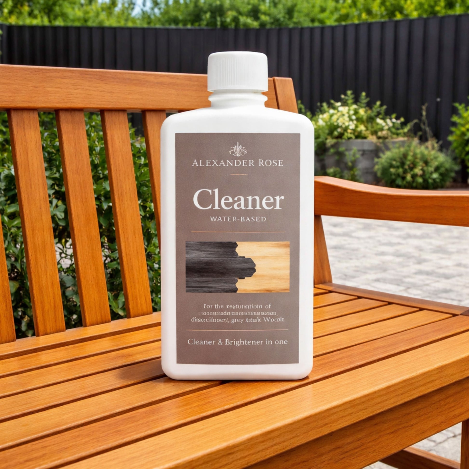 Alexander Rose Golden Teak Cleaner 1L – Outdoor Timber Cleaner