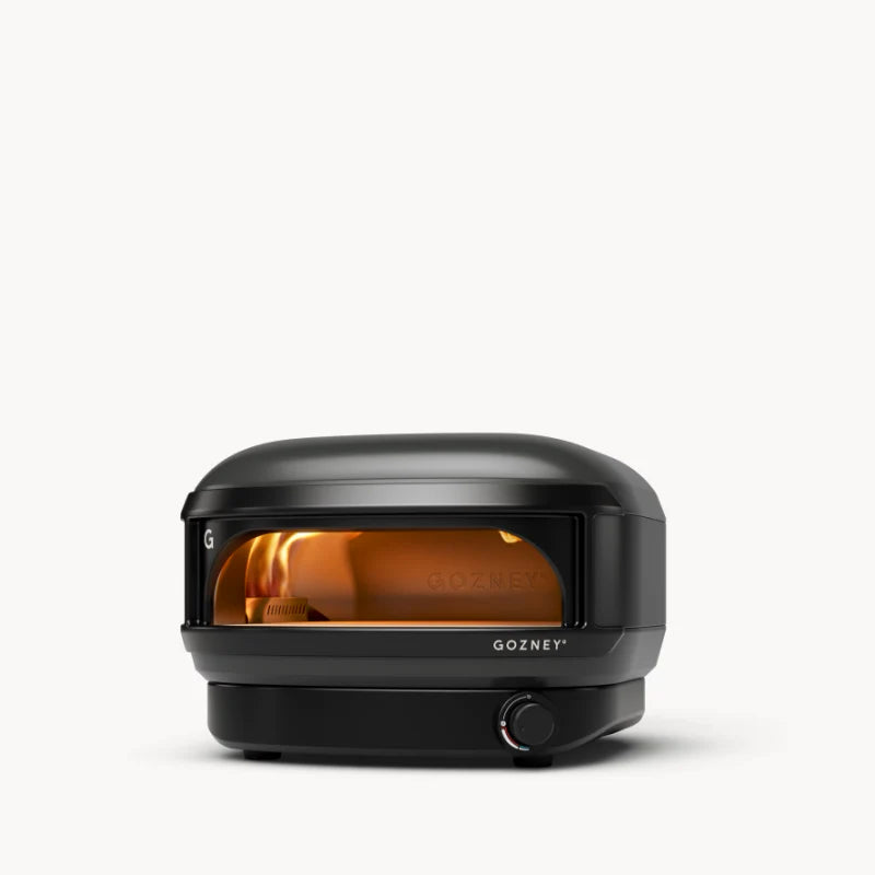 Black Gozney oven on a white background