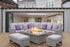 ENJOi Athena Rectangular L Firepit Corner Set