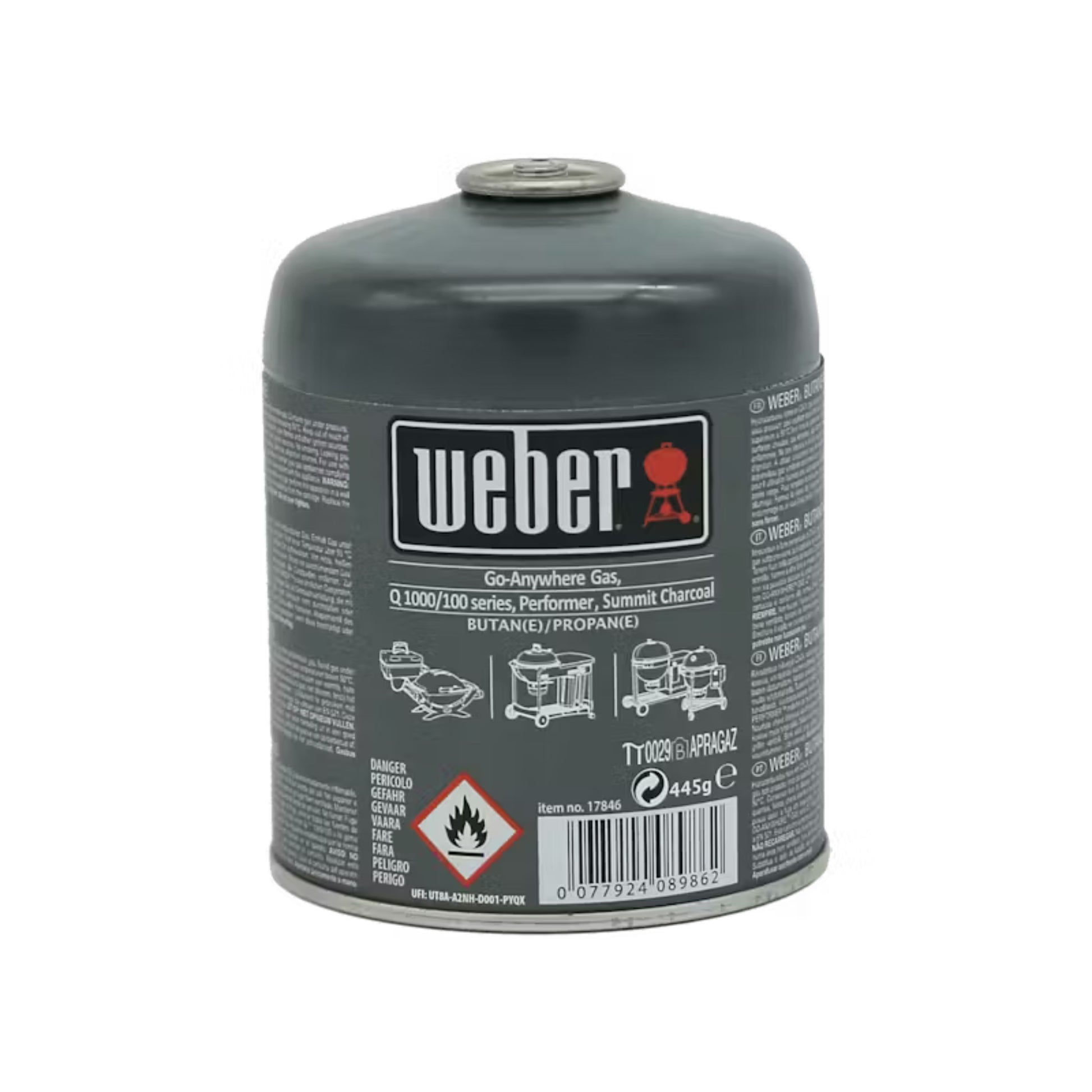 Weber Disposable Gas Canister Q100