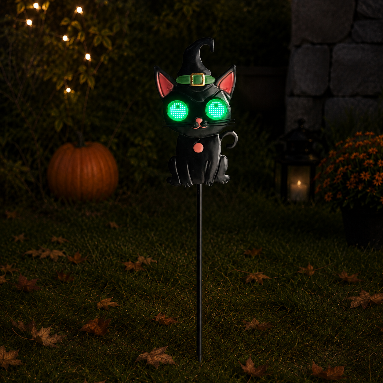 Blinkin' CatStake Halloween Light Up Garden Stake