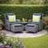ENJOi Bordeaux Duo Recliner Set Grey