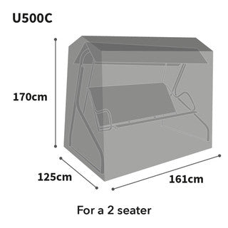 Bosmere Ultimate Protector 2 Seat Swing Seat Cover - Charcoal - U500C