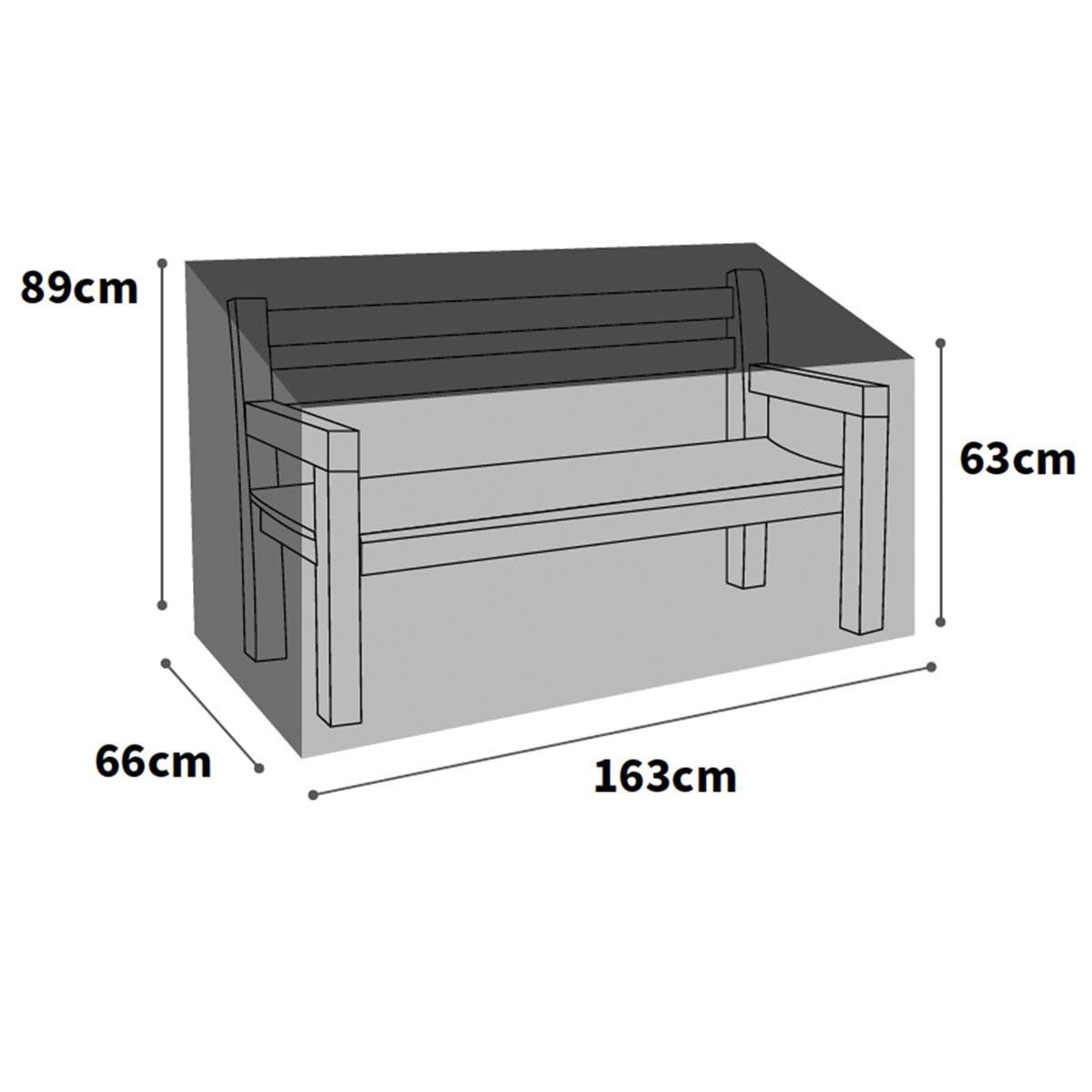 Bosmere Ultimate Protector 3 Seater Bench Cover - Charcoal - U610C