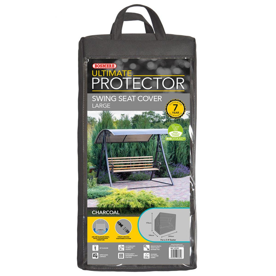 Bosmere Ultimate Protector 3–4 Seat Swing Seat Cover - Charcoal - U510C