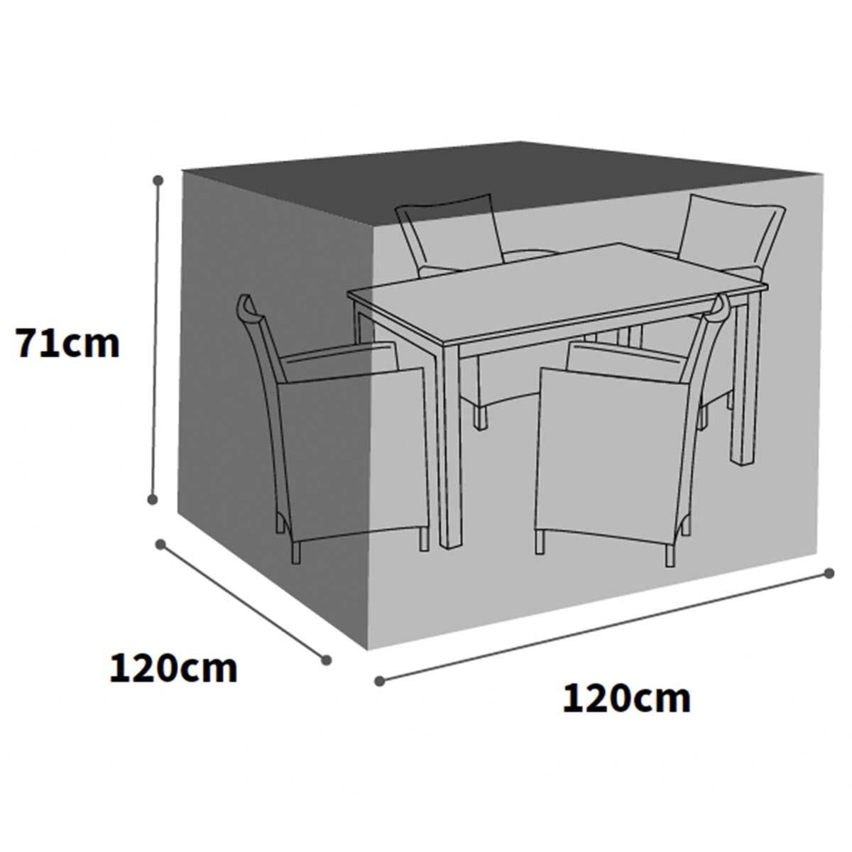 Bosmere Ultimate Protector 4 Seater Cube Set Cover - Charcoal - UM645C