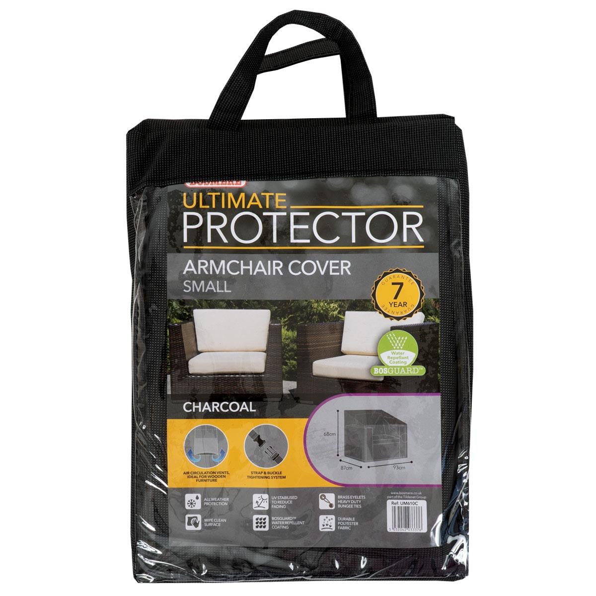 Bosmere Ultimate Protector Armchair Cover - Charcoal - UM610C