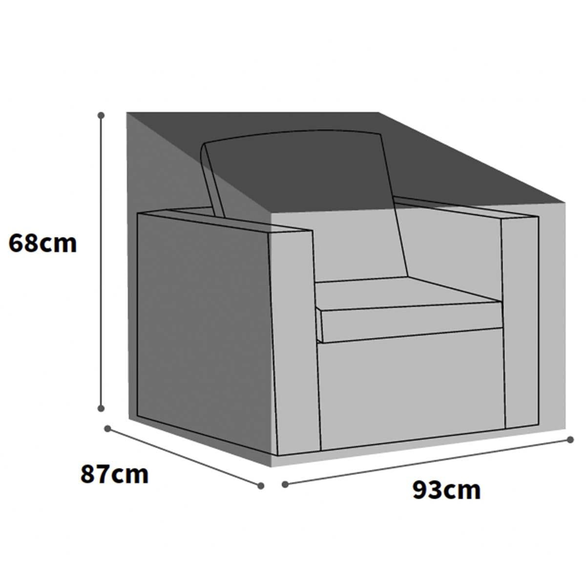 Bosmere Ultimate Protector Armchair Cover - Charcoal - UM610C