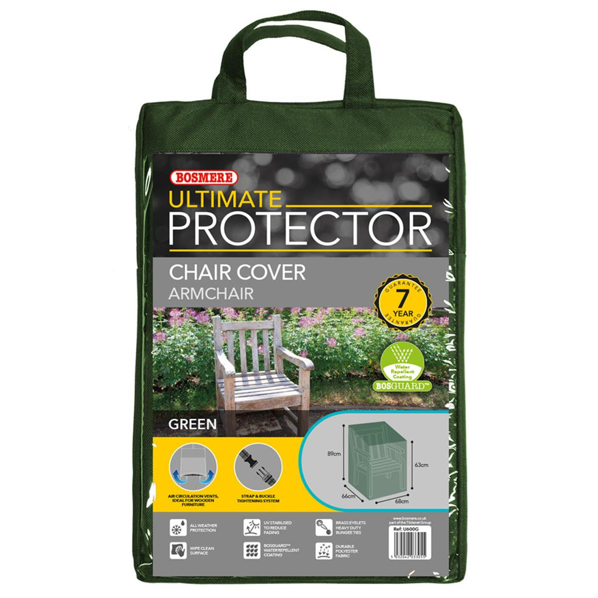 Bosmere Ultimate Protector Armchair Cover - Green - U600G