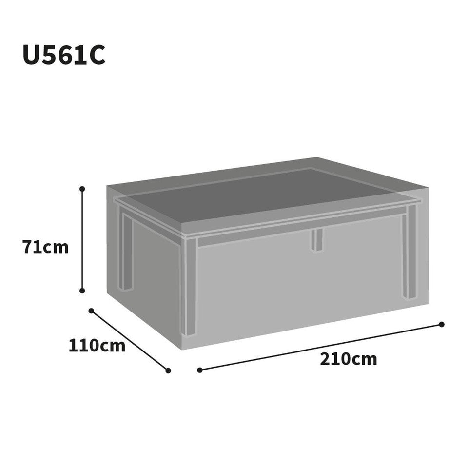 Bosmere Ultimate Protector Extra Large Rectangular Table Cover - Charcoal - U561C