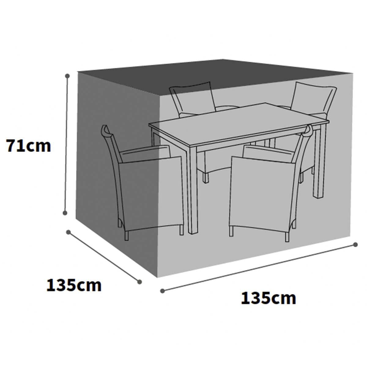 Bosmere Ultimate Protector Large 4 Seater Cube Set Cover - Charcoal - UM655C
