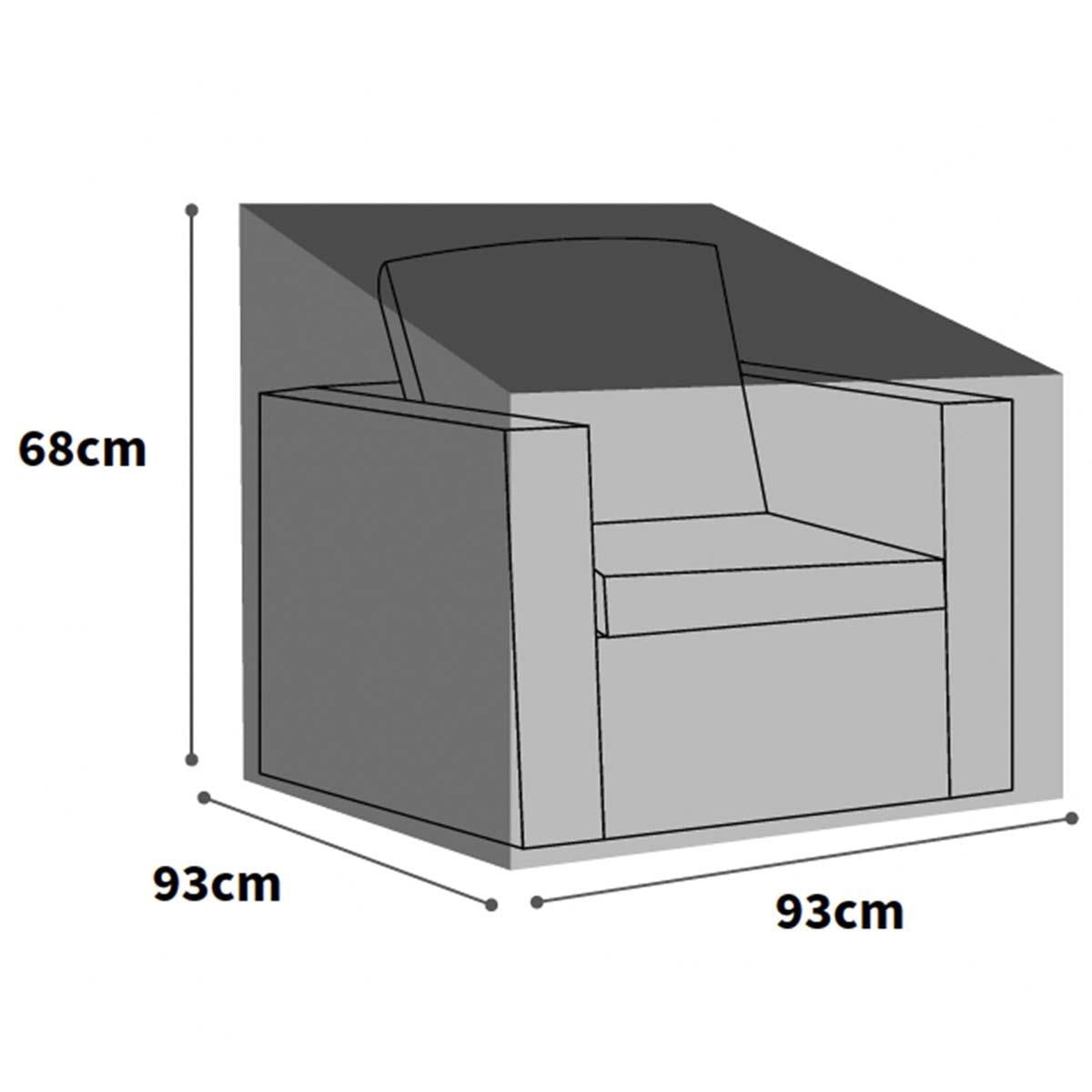 Bosmere Ultimate Protector Large Armchair Cover - Charcoal - UM615C
