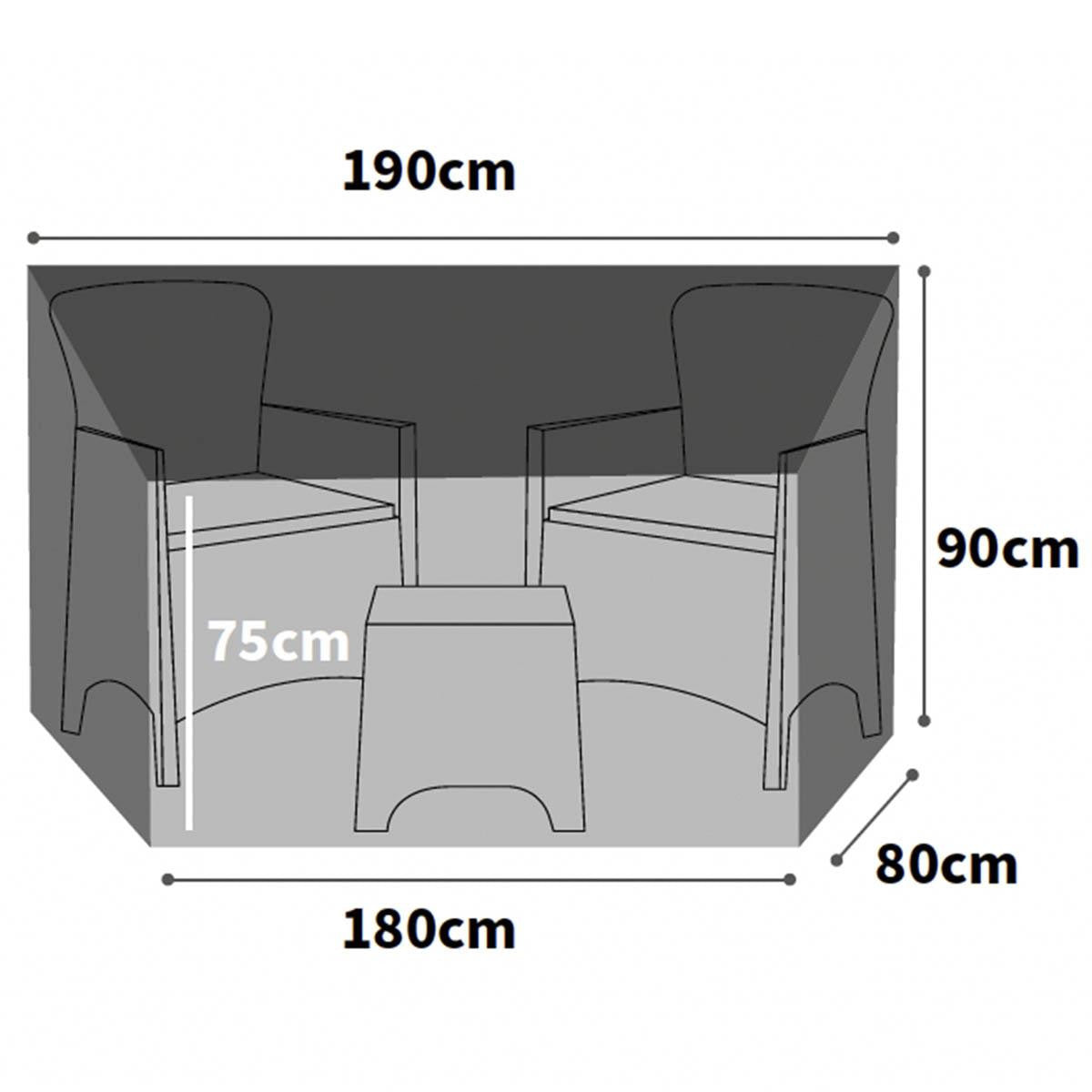 Bosmere Ultimate Protector Large Companion Bench Cover - Charcoal - U621C