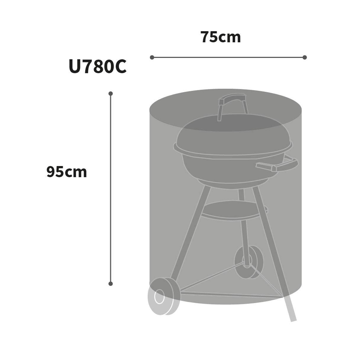 Bosmere Ultimate Protector Large Kettle BBQ Cover - Charcoal - U780C