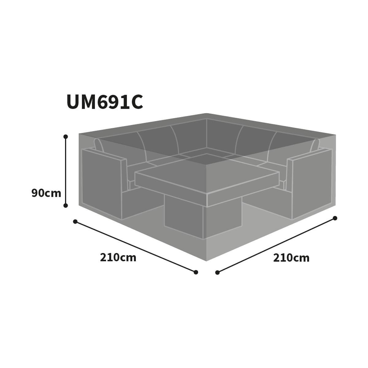 Bosmere Ultimate Protector Modular Corner Sofa & Dining Set Cover - Charcoal - UM691C