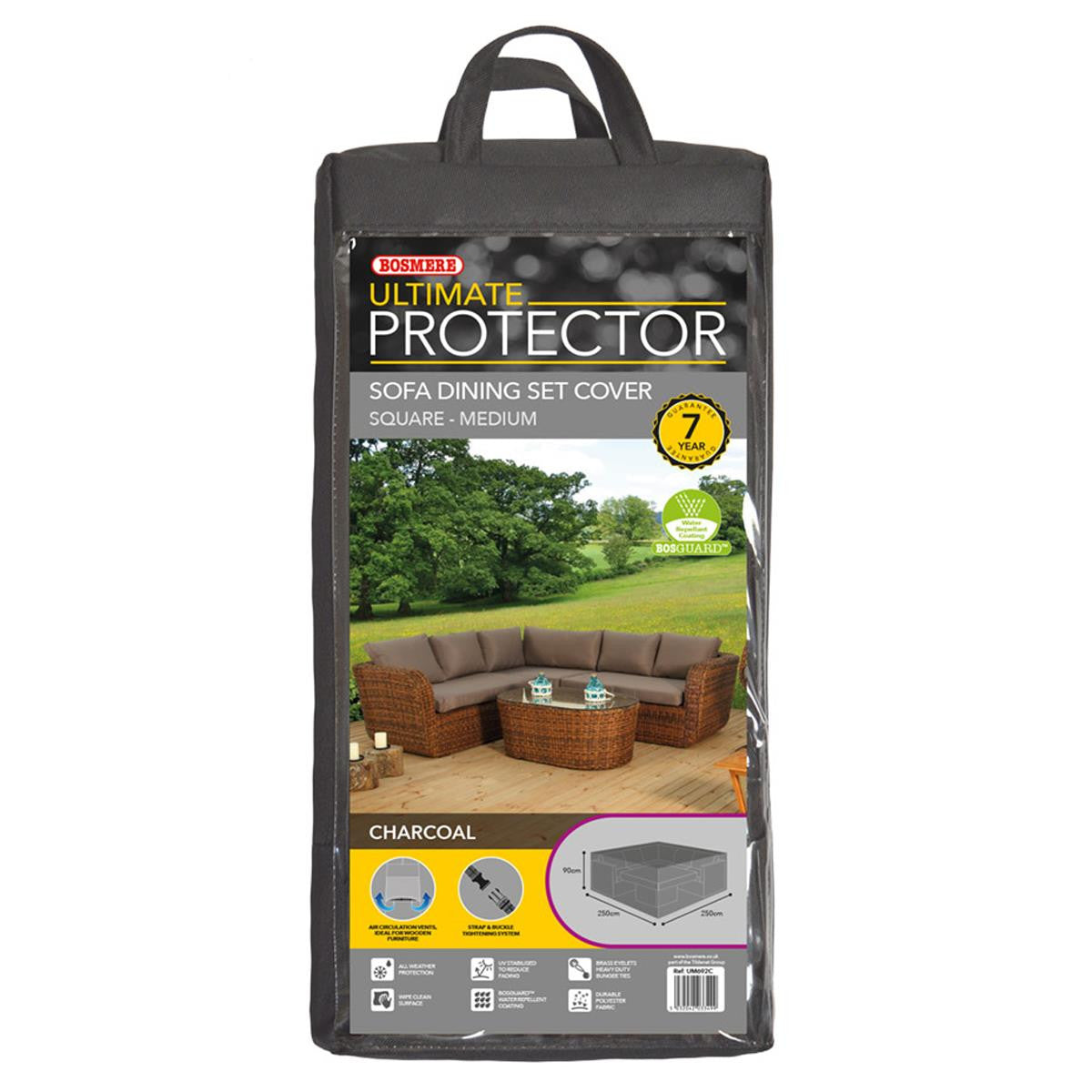 Bosmere Ultimate Protector Modular Corner Sofa & Dining Set Cover - Charcoal - UM692C