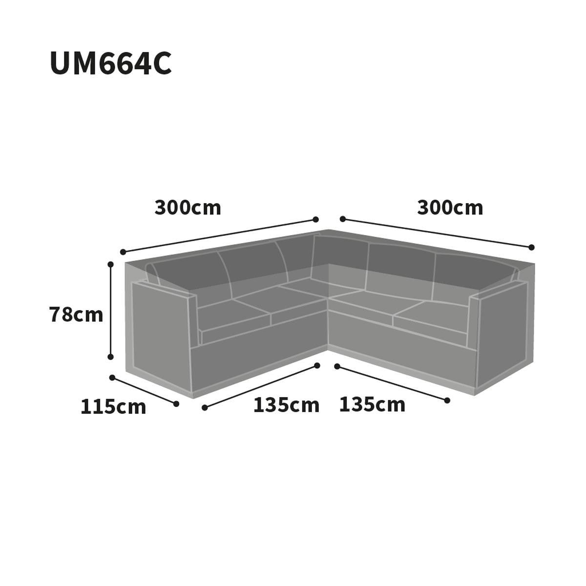 Bosmere Ultimate Protector Modular L Shaped Sofa Cover - Large - Charcoal - UM664C