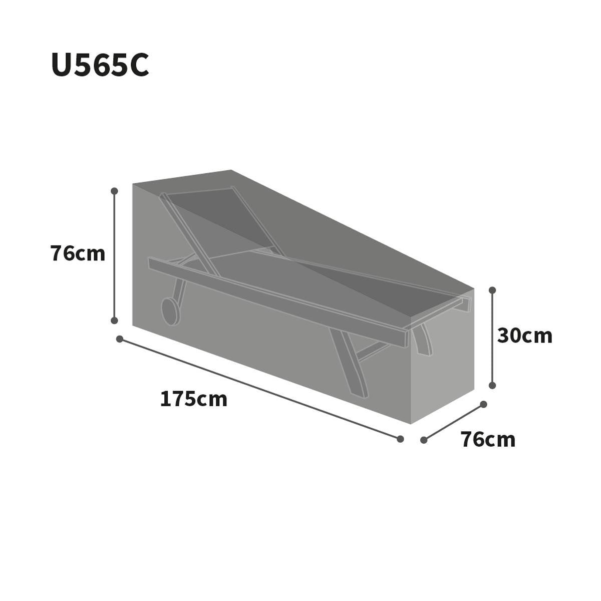 Bosmere Ultimate Protector Sun Lounger Cover - Charcoal - U565C