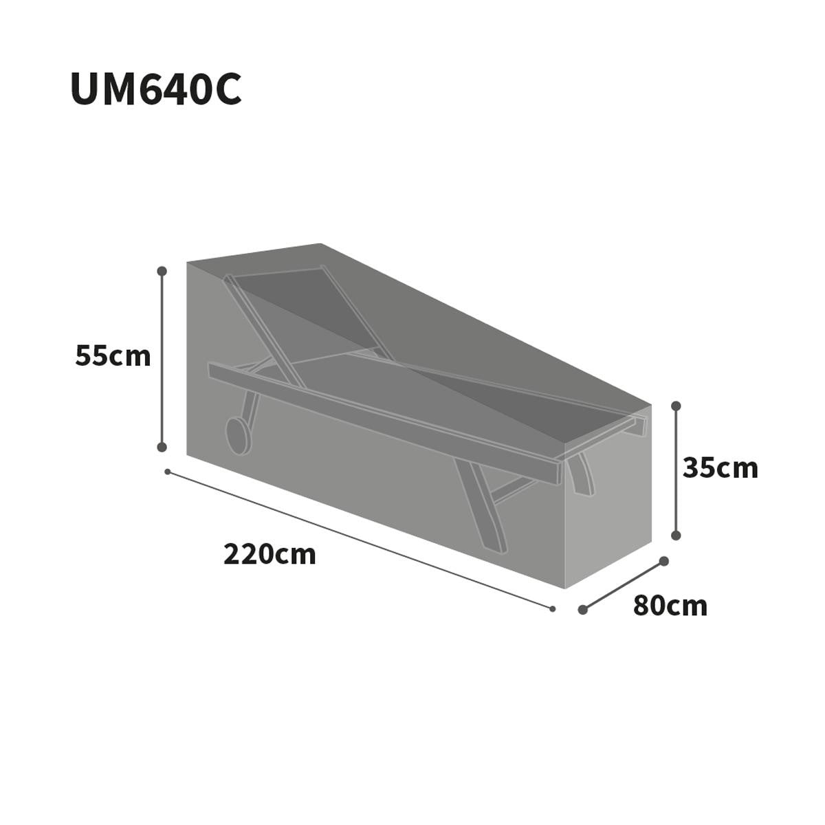Bosmere Ultimate Protector Sunbed Cover - Charcoal - UM640C