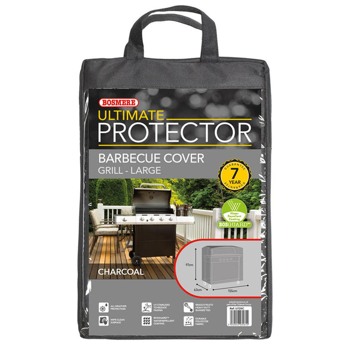Bosmere Ultimate Protector Super Grill BBQ Cover - Charcoal - U720C