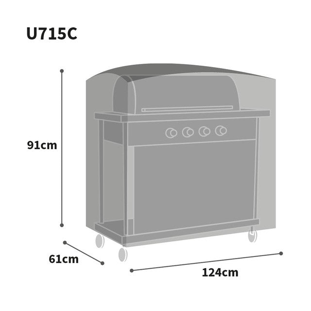 Bosmere Ultimate Protector Wagon BBQ Cover - Charcoal - U715C