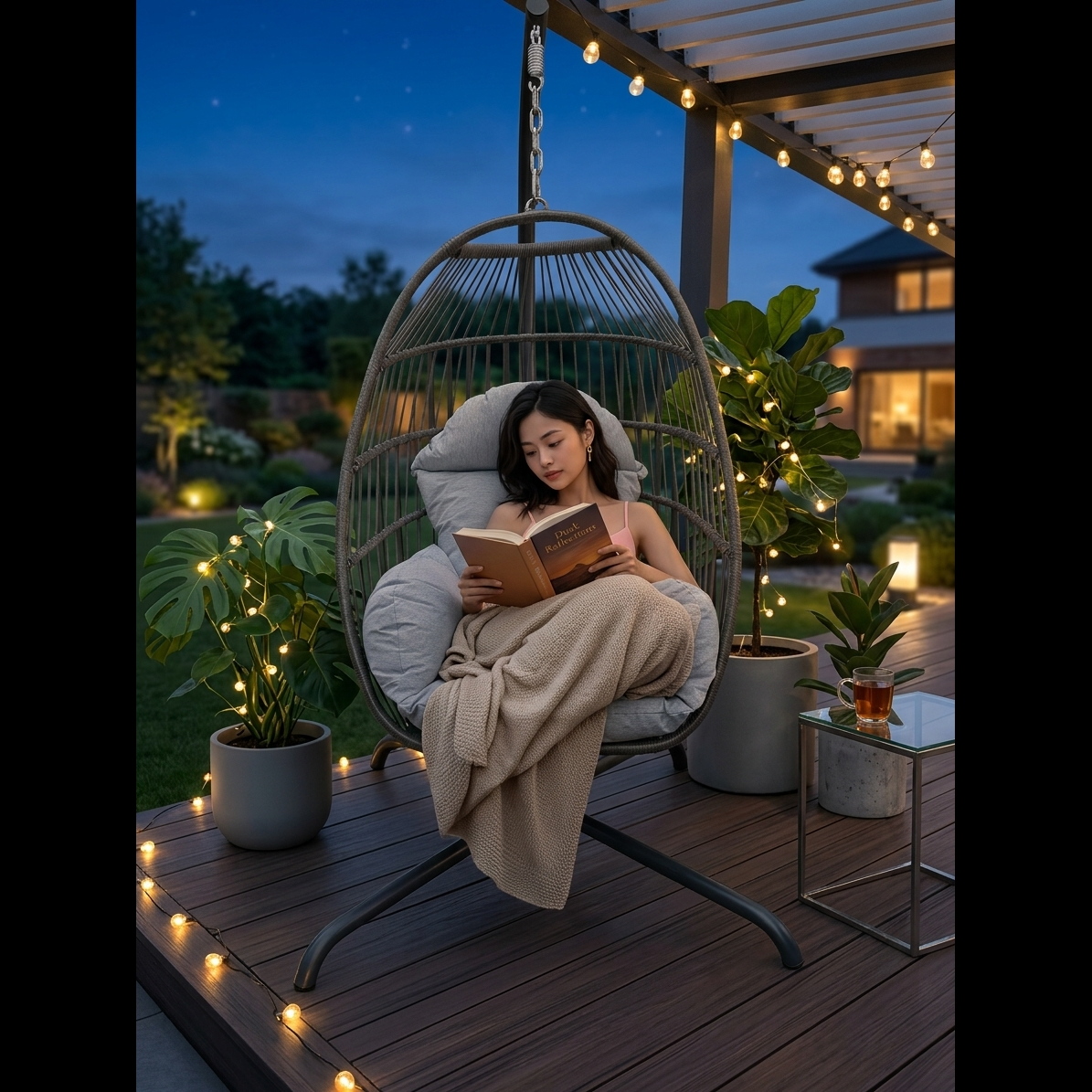 ENJOi Brisbane Collapsible Hanging Chair