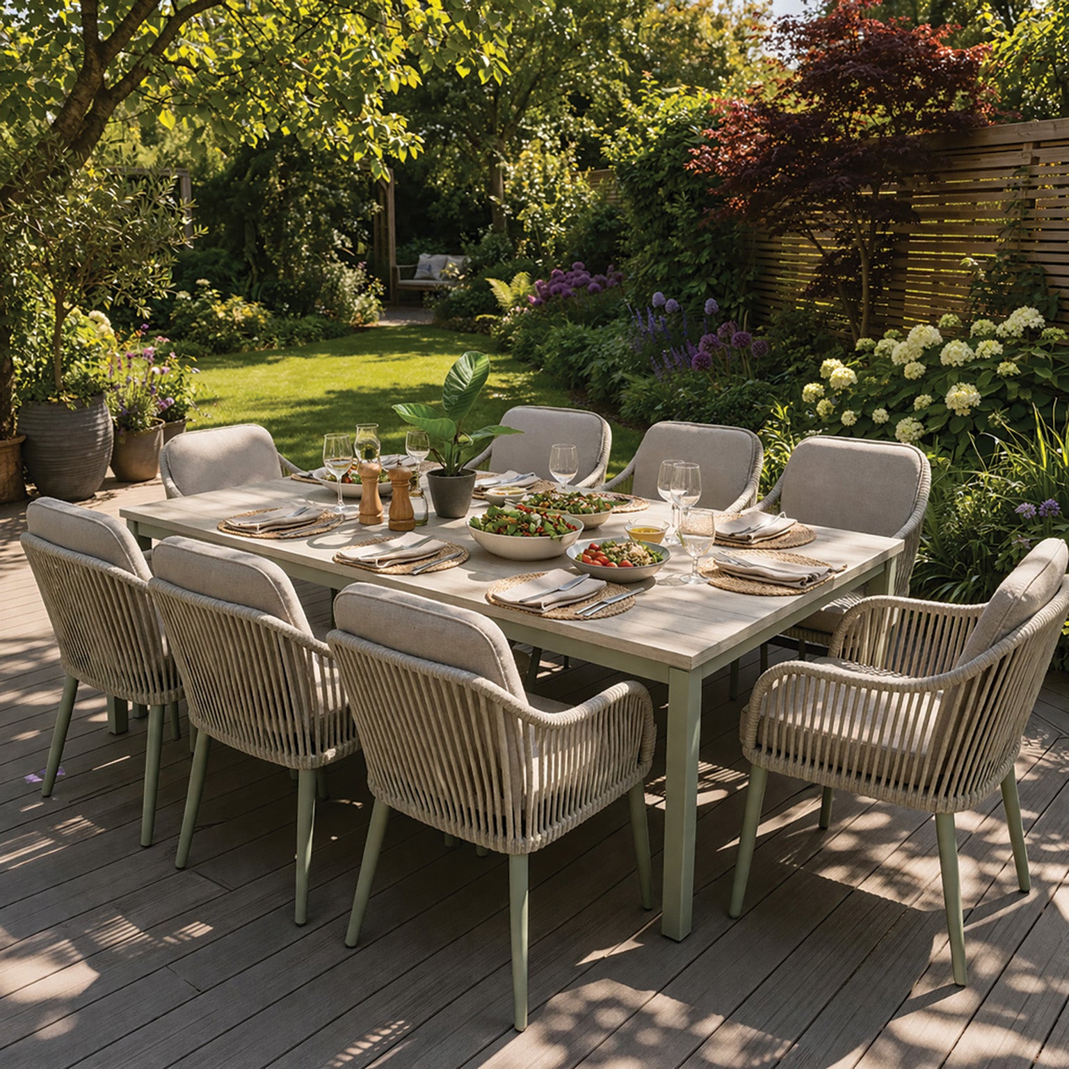 ENJOi Cairo 8 Seat Dining Set