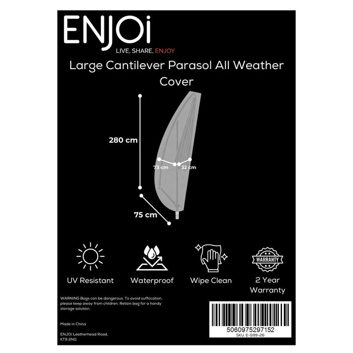 Large Cantilever Parasol All Weather Cover